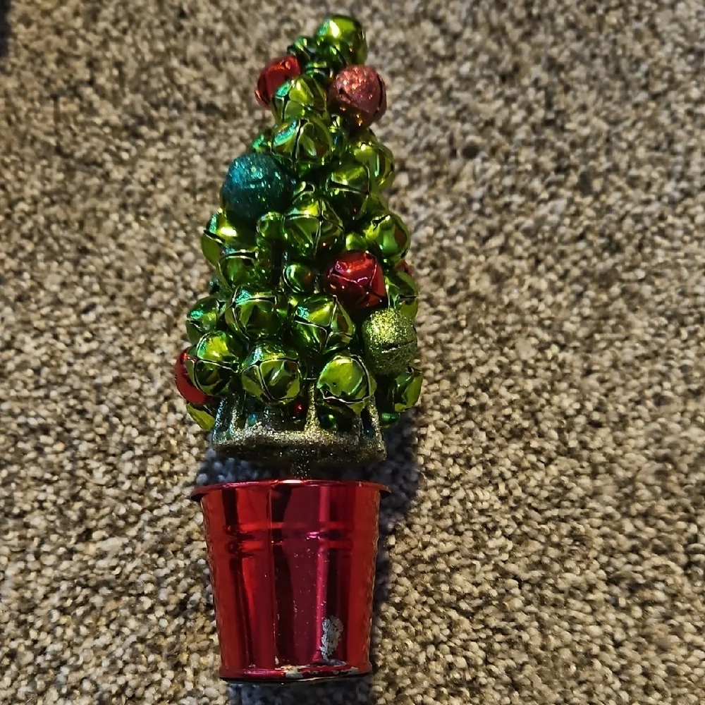 Target Green and Red Bell Tree Decor